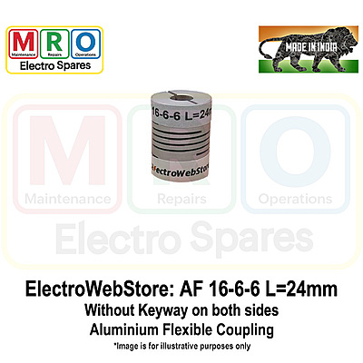 AF-16-6-6 L: 24mm W/o Keyway on both sides