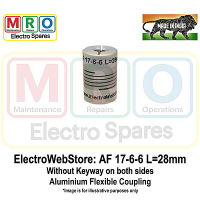 AF-17-6-6 L: 28mm W/o Keyway on both sides