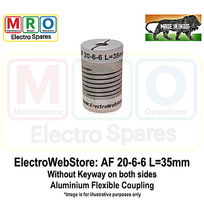 AF-20-6-6 L: 35mm W/o Keyway on both sides