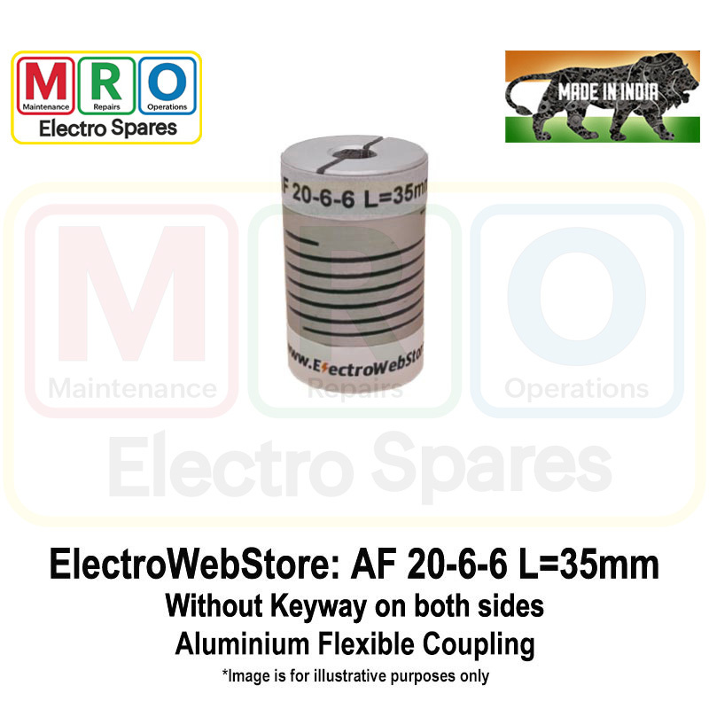 AF-20-6-6 L: 35mm W/o Keyway on both sides AF-20-6-6 L: 35mm W/o Keyway on both sides