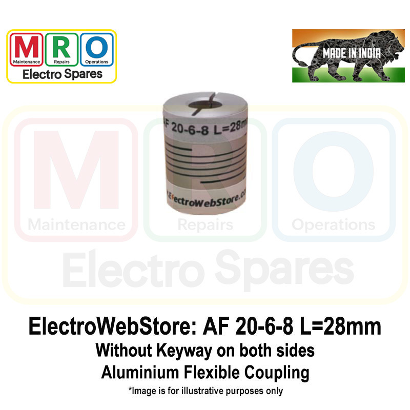 AF-20-6-8 L: 28mm W/o Keyway on both sides AF-20-6-8 L: 28mm W/o Keyway on both sides