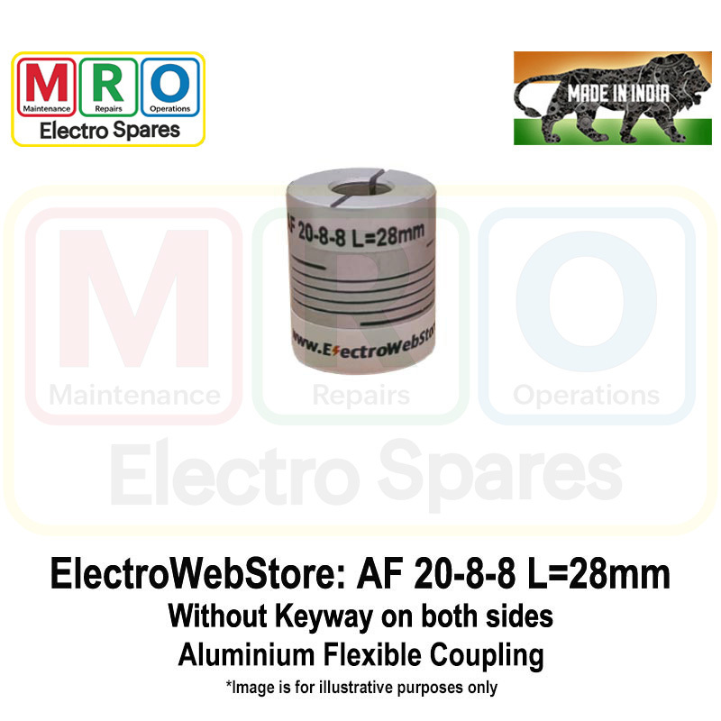 AF-20-8-8 L: 28mm W/o Keyway on both sides AF-20-8-8 L: 28mm W/o Keyway on both sides