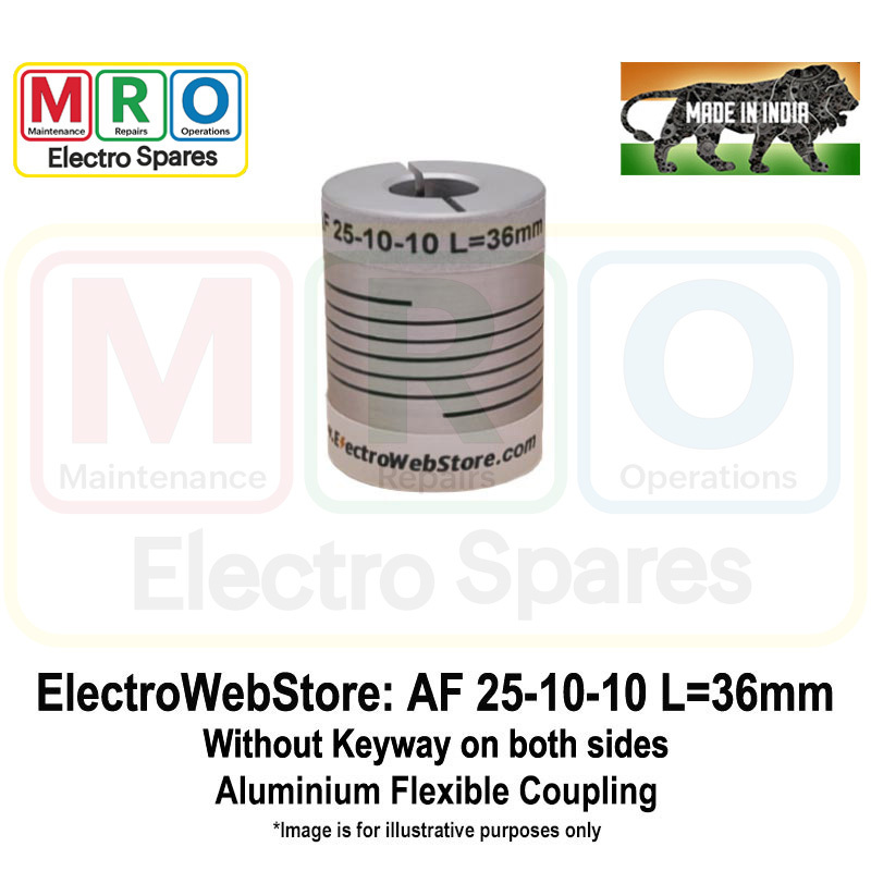 AF-25-10-10 L: 36mm W/o Keyway on both sides AF-25-10-10 L: 36mm W/o Keyway on both sides