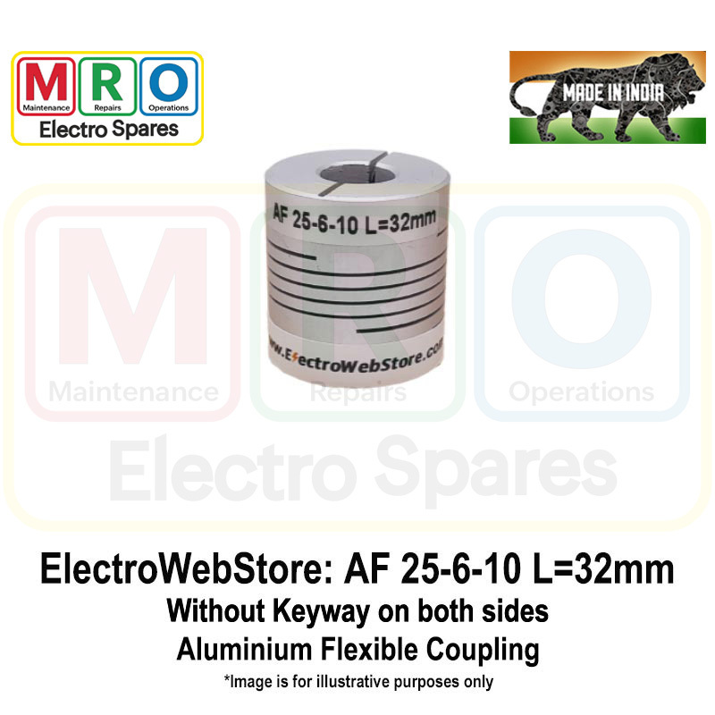 AF-25-6-10 L: 32mm W/o Keyway on both sides AF-25-6-10 L: 32mm W/o Keyway on both sides