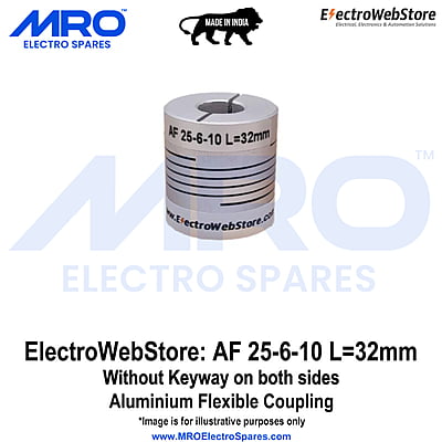 AF-25-6-10 L: 32mm W/o Keyway on both sides