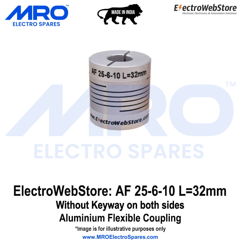 AF-25-6-10 L: 32mm W/o Keyway on both sides