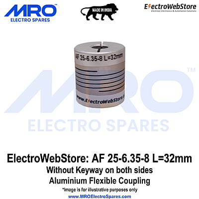 AF-25-6.35-8 L: 32mm W/o Keyway on both sides