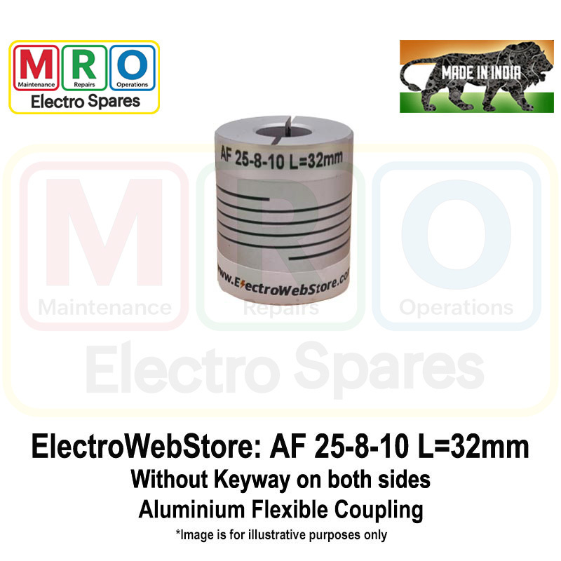 AF-25-8-10 L: 32mm W/o Keyway on both sides AF-25-8-10 L: 32mm W/o Keyway on both sides