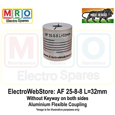 AF-25-8-8 L: 32mm W/o Keyway on both sides